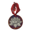 RAKU Lotus Bloom Ceramic Ornament