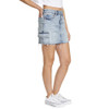 Daze Denim High Rise Cargo Pocket Mini Skirt side view