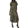Angie Olive High Low Maxi Dress