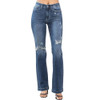 Judy Blue Mid Rise Hand Sand and Destroy Boot Cut Jeans 82541