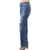 Judy Blue Mid Rise Hand Sand and Destroy Boot Cut Jeans 82541 left side view