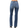 Judy Blue Mid Rise Hand Sand and Destroy Boot Cut Jeans 82541 back view