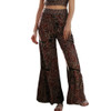 Angie Wide Leg Pants with Lace Inserts