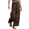 Angie Wide Leg Pants with Lace Inserts front view