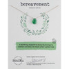 Soulku green Onyx Lux necklace for bereavement. 