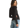 Z Supply Rib Long Sleeve Tee back view