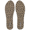 Flat Socks No Show Sock Alternative Leopard Print top view