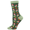 Socksmith Women's Socks - Gems Of The Forest - Green Heather