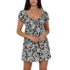 Angie Floral Print Mini Dress front view