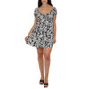 Angie Floral Print Mini Dress front full view