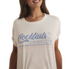 Z Supply Cocktails Lounge Tee Shirt front view