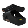 Volatile Footwear ABLETTE Black Wedge Slip-On Sandal side view