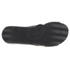 Volatile Footwear ABLETTE Black Wedge Slip-On Sandal bottom view