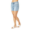 Judy Blue Mid Rise Cut Off Shorts 15251 front view