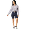 Judy Blue Tummy Control Navy Blue Bermuda Shorts 150270 model view