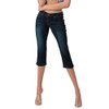 Grace In LA Soft Denim Basic Mid-Rise Capri Jeans