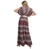 Easel Clothing Mocha Dolman Sleeve Maxi Dress back view