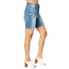 Judy Blue High Waist Tummy Control Double Button Bermuda Shorts 150269 left front view