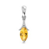 Marquise cut Citrine pendant. 