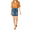 Judy Blue High Waist Tummy Control Release Hem Denim Skirt 2820 front view