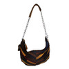 Leather patchwork shoulder bag.