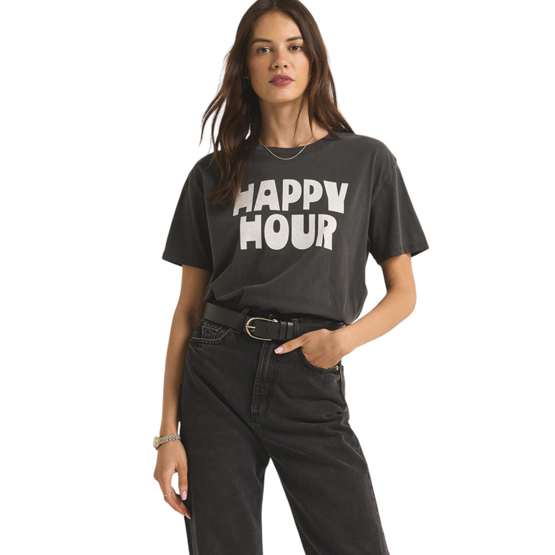 Z Supply Happy Hour Boyfriend Tee Shirt