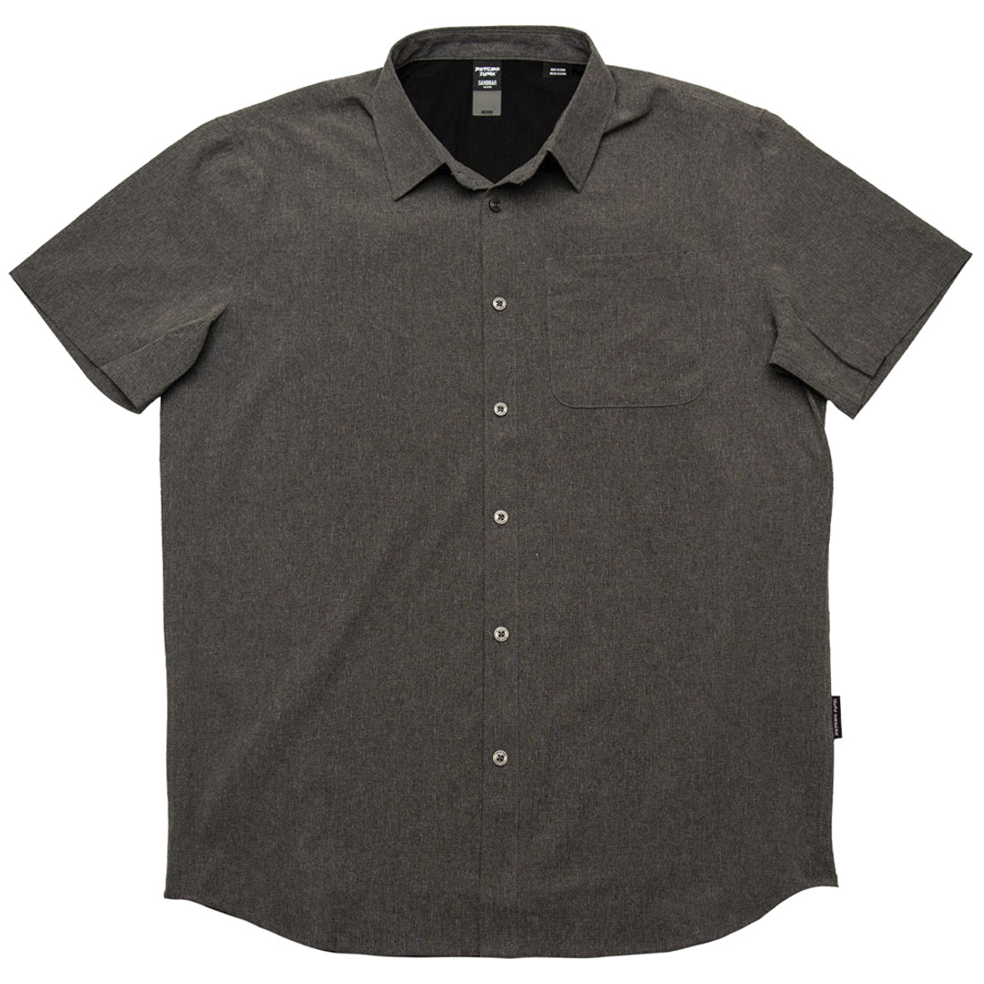 Psycho Tuna Button Up Short Sleeve Shirt - front view