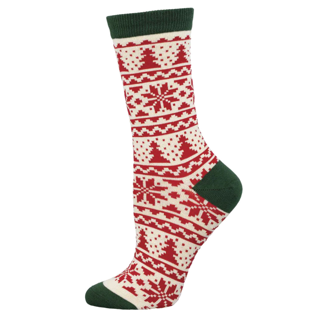 Socksmith Women's Socks - Christmas Holiday Fair Isle Pattern