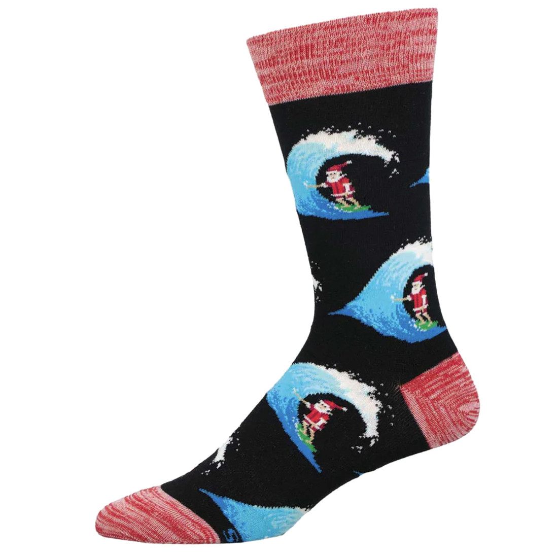 Socksmith Men's Socks - Christmas Holiday Short Board Santa