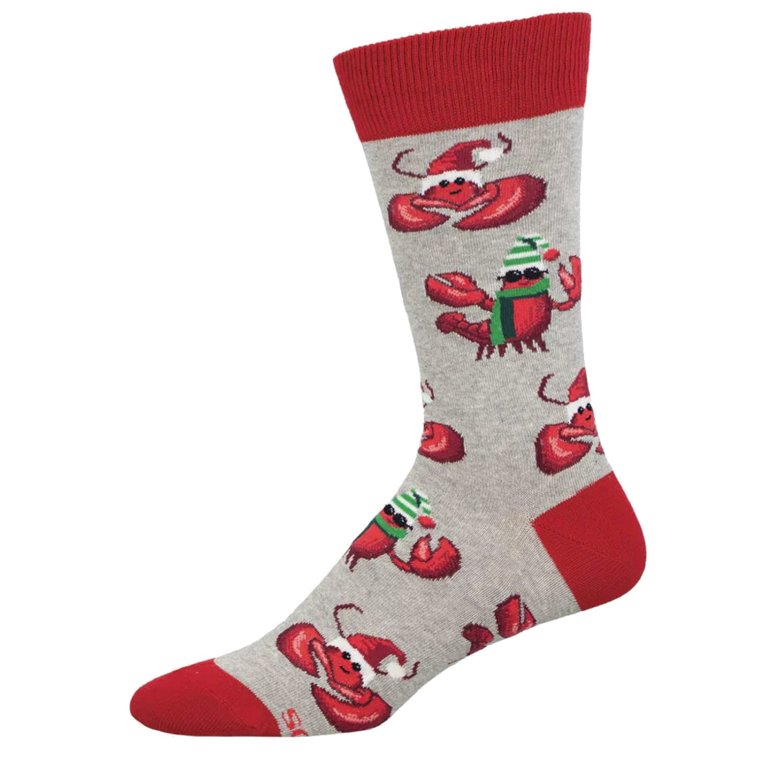 Socksmith Men's Socks - Christmas Holiday Festive Lobsters