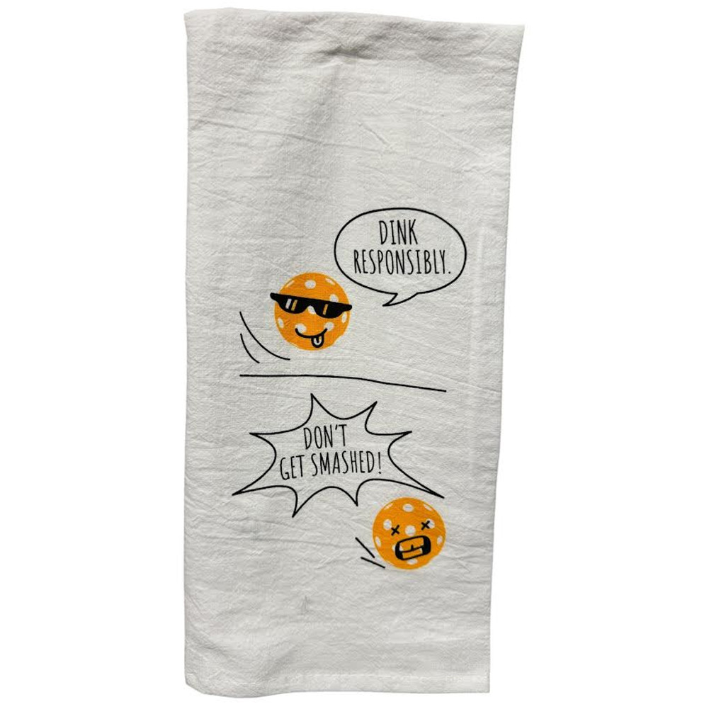 CORKPOPS Pickleball Dink Responsibly Dish Towel - Thumbnail 2