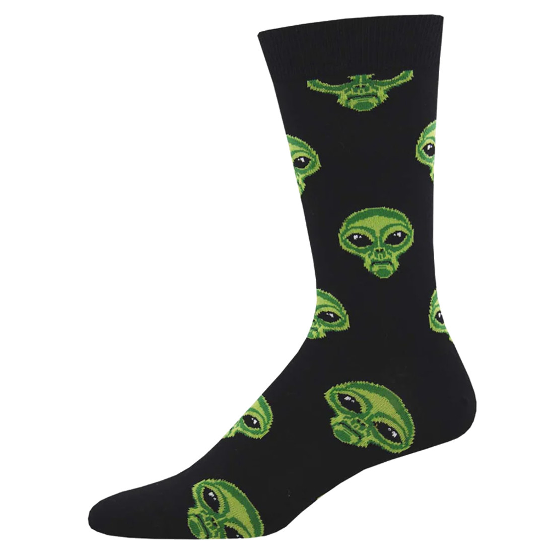 Socksmith Men's Bamboo Blend Crew Socks - Area 51 Alien