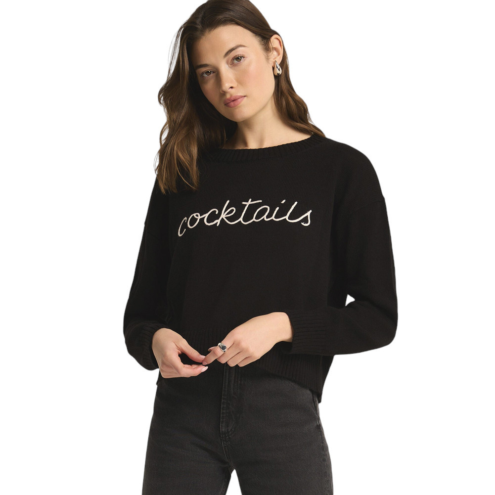 Z SUPPLY COCKTAILS SWEATER | PURPLE LEOPARD BOUTIQUE