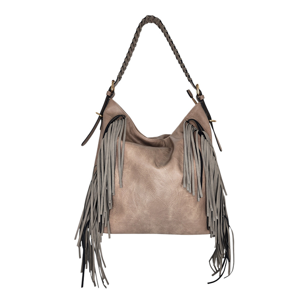 Sav vegan fringe hobo purse by Jen & Co. 