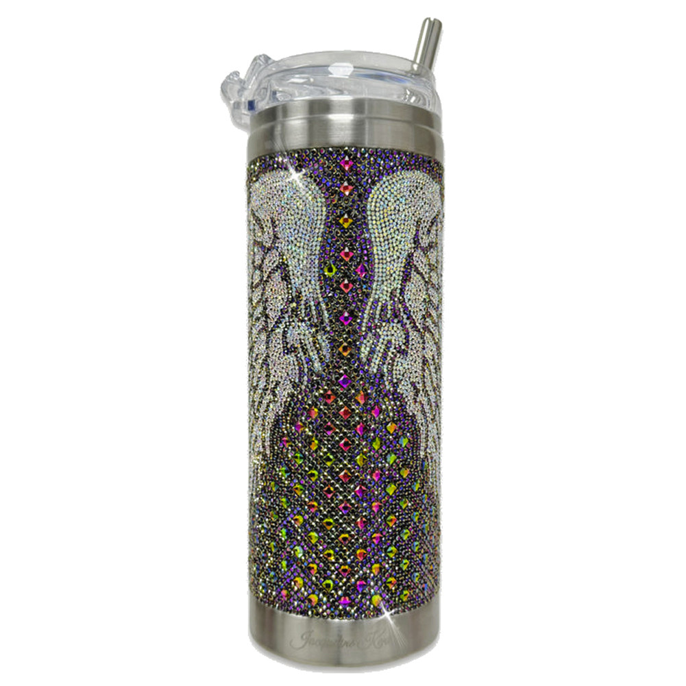 JACQUELINE KENT ANGEL WINGS TUMBLER | PURPLE LEOPARD BOUTIQUE