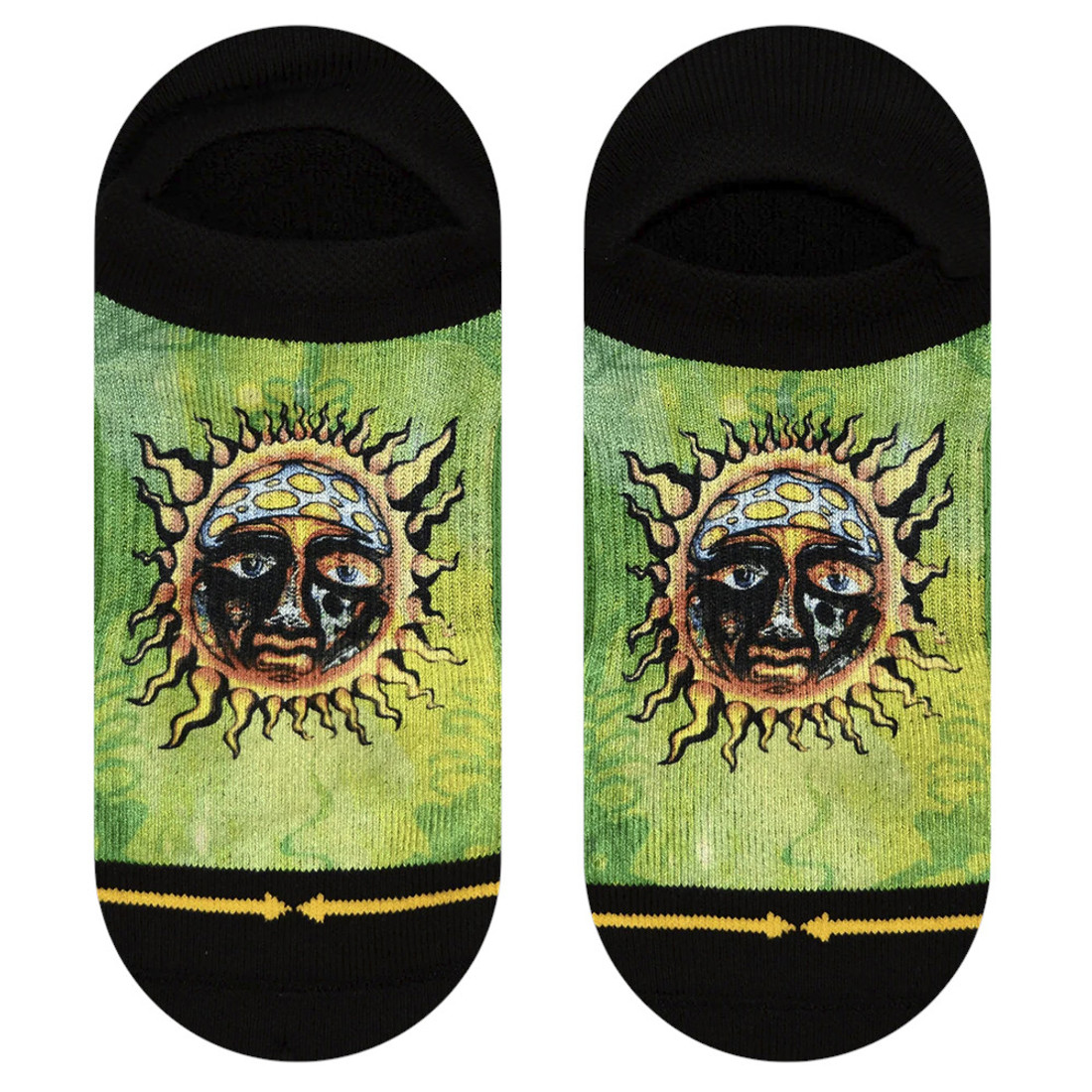 Merge4 - Women's No Show Socks - Sublime Sun Green 
