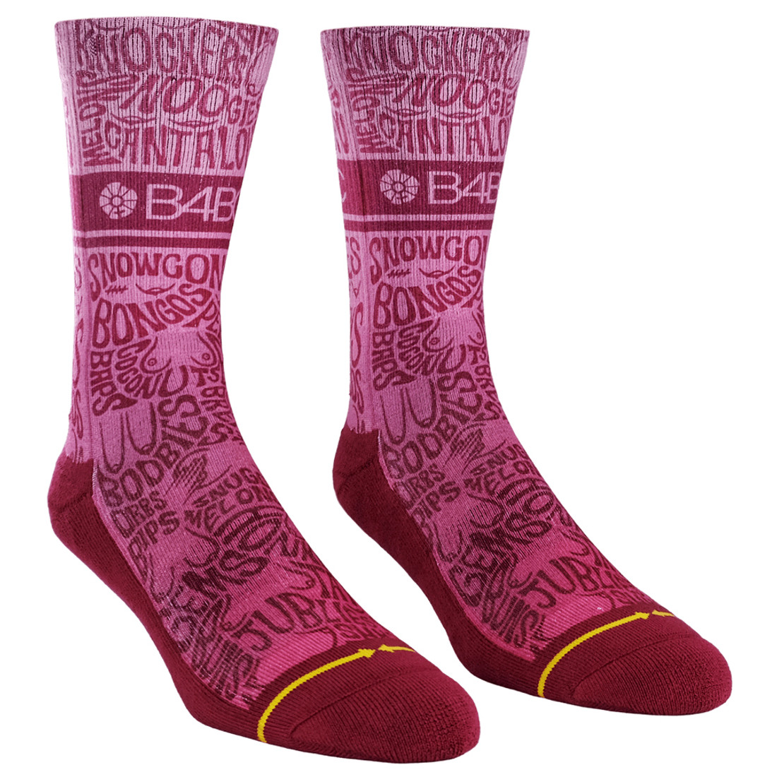 Merge4 - B4BC Awareness Crew Socks - front view