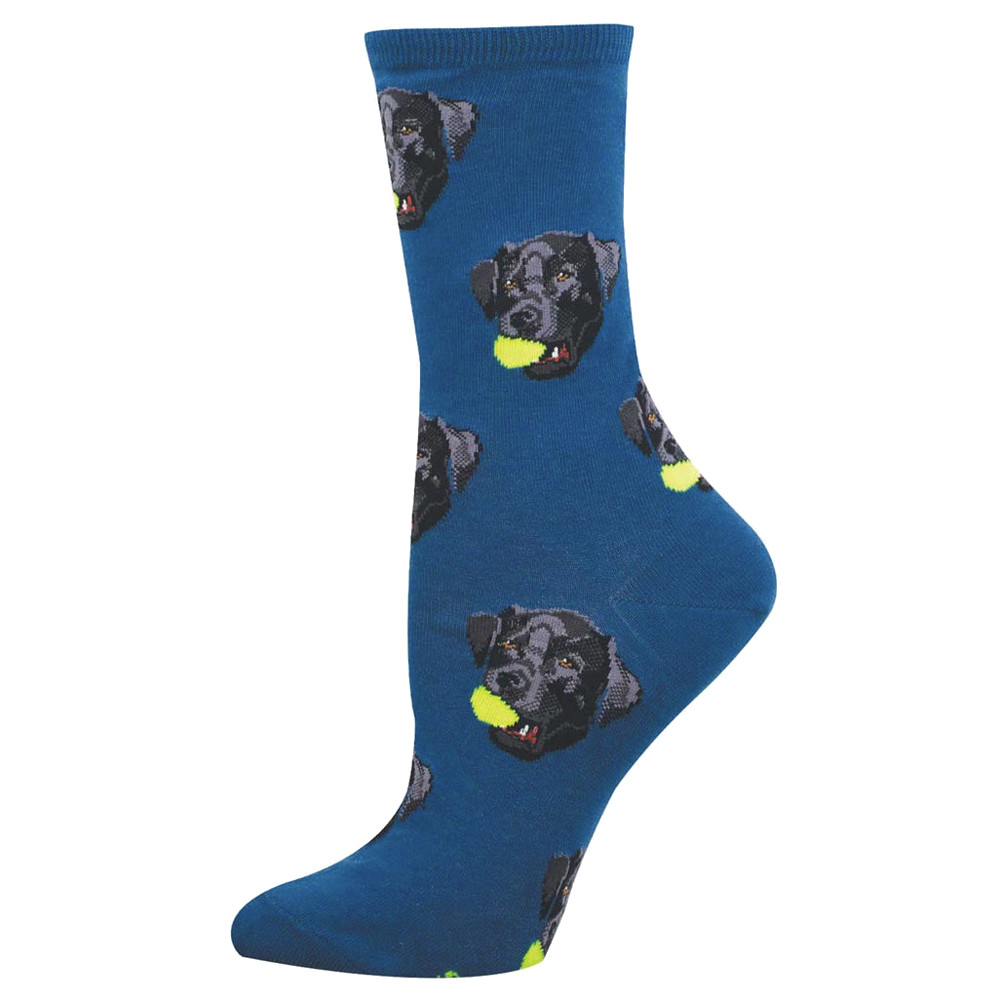 Socksmith Women's Socks - Black Lab - Puppy Dog