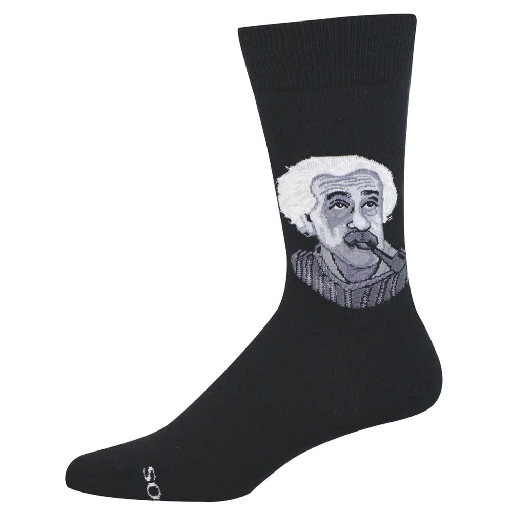 Socksmith Men's Socks - Einstein Pipe Portrait