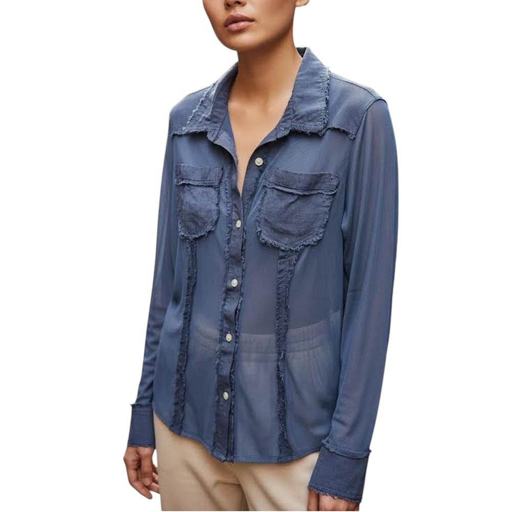 Wonderful & Young - Navy Blue Mesh Shirt 