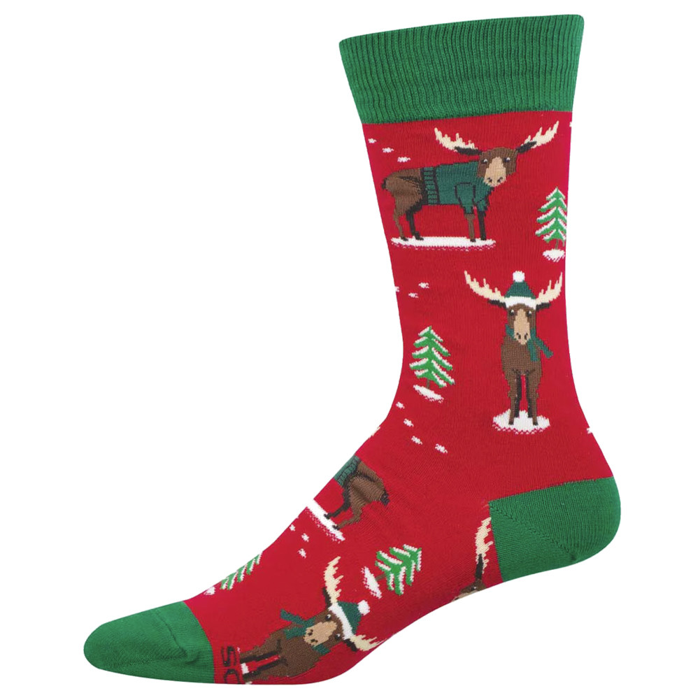 Socksmith Men's Socks - Christmas Moose - Christmoose