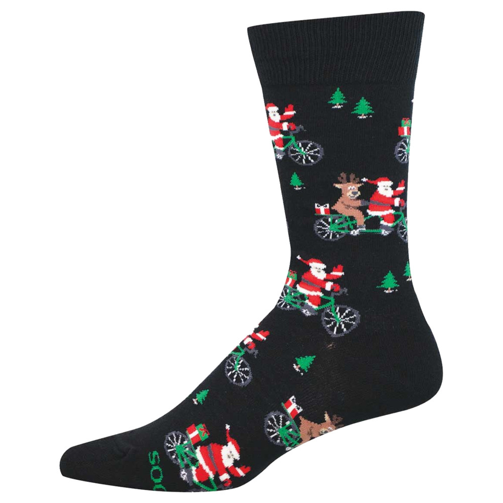 Socksmith Men's Socks - Christmas - Cycling Santa