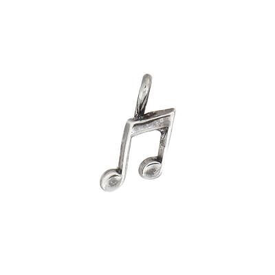 Music Note Clef Charm Bracelet Sterling Silver .925 Pendant