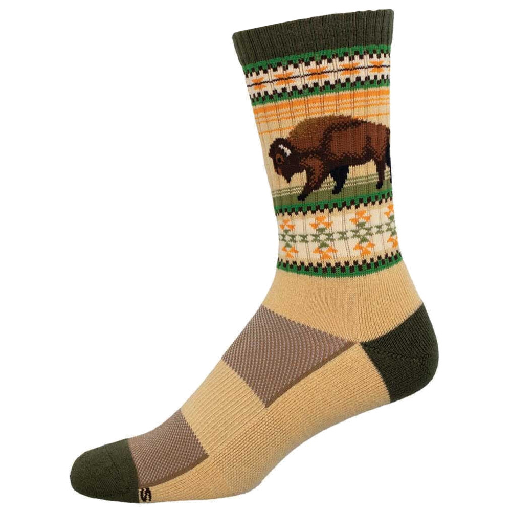 Socksmith Compass Merino Wool Men's Socks - Buffalo Range