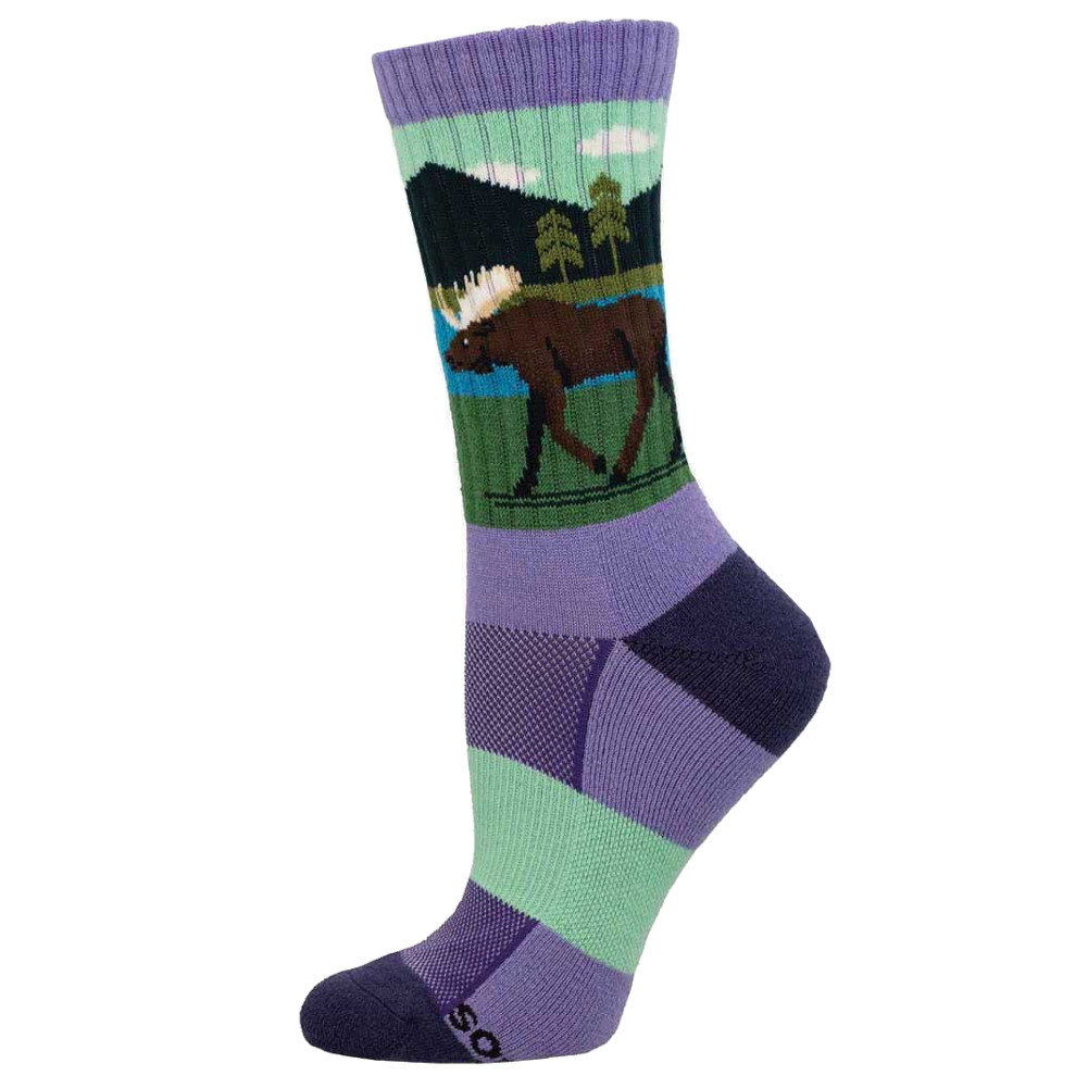 Socksmith Women's Compass Merino Wool Crew Socks - Moose Lake