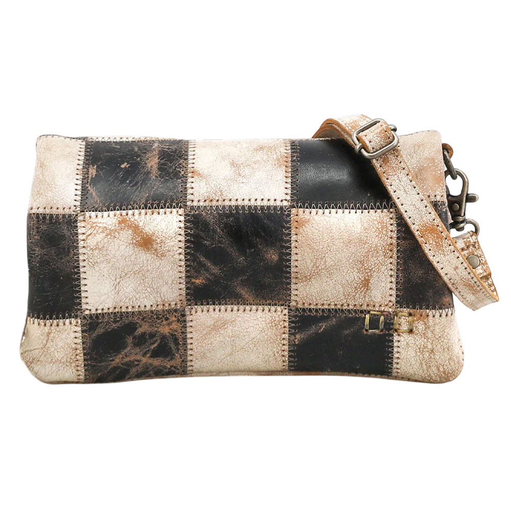 Bed|Stu Genuine Leather Crossbody Bag Wallet - CADENCE PW - Nectar Lux Black Lux