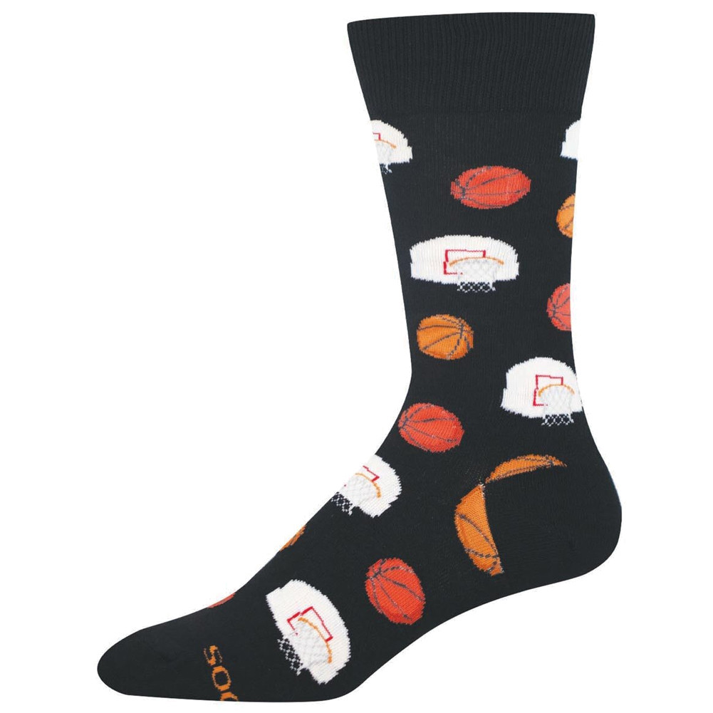 Socksmith Men's Socks - Basketball Shooting Hoops