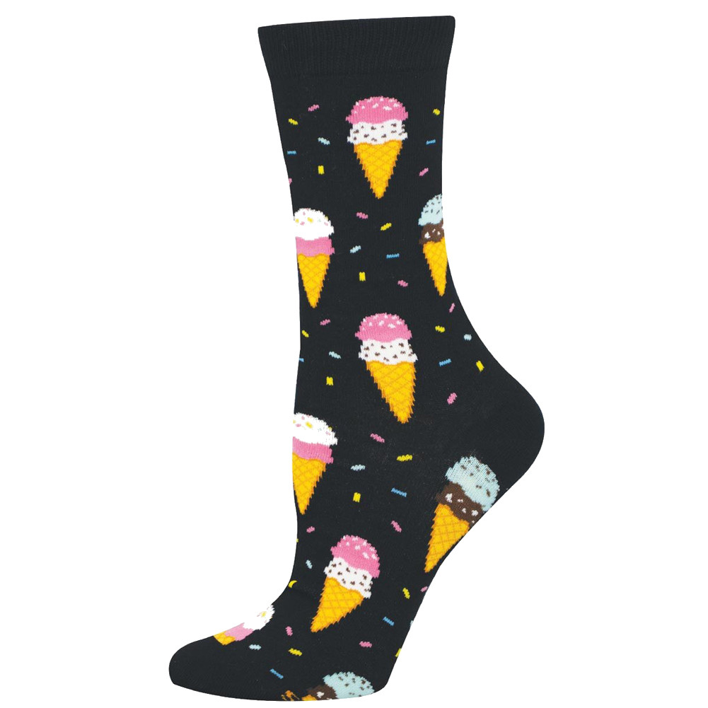 Socksmith Bamboo Blend Women's Socks - Double Scoop Ice Cream Cones