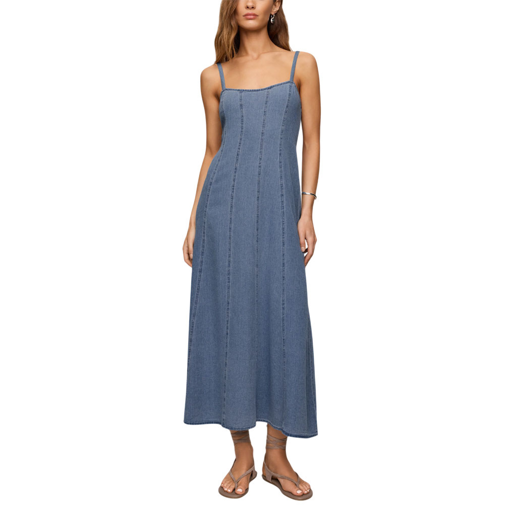 Z SUPPLY LEONORA DENIM MIDI DRESS | PURPLE LEOPARD BOUTIQUE