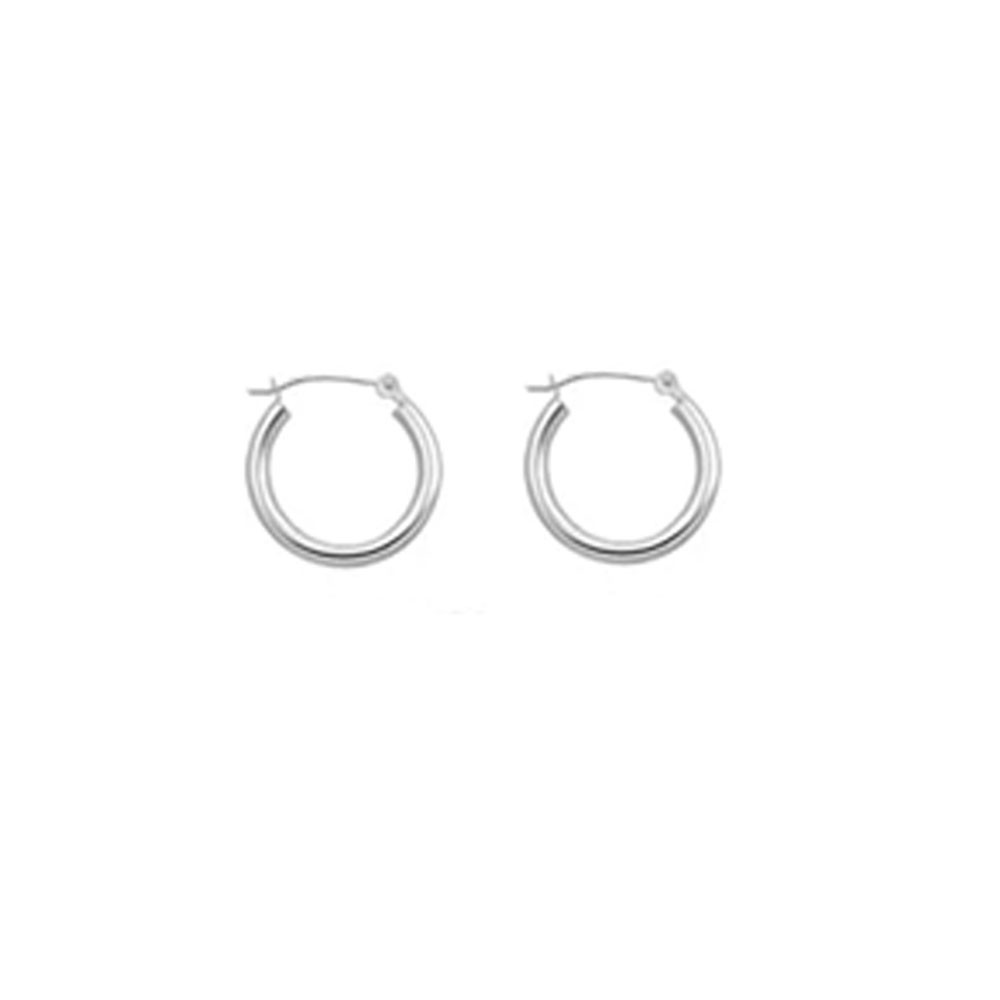 SMALL 12MM STERLING SILVER HOOP EARRINGS | PURPLE LEOPARD BOUTIQUE